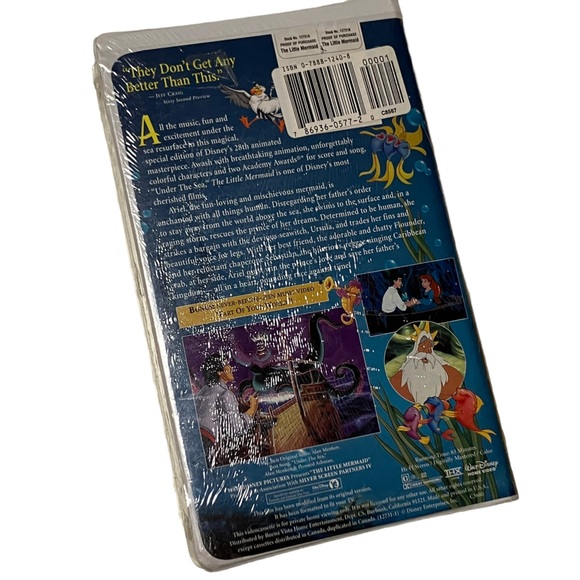 SEALED Disney The Little Mermaid VHS 1998 Masterpiece Collection Special Edition - Picture 2 of 3